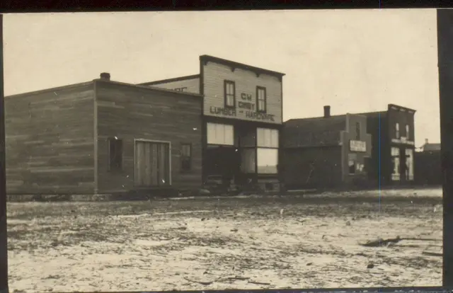 Main Street with C.W. Cirby Lumber and Hardware store